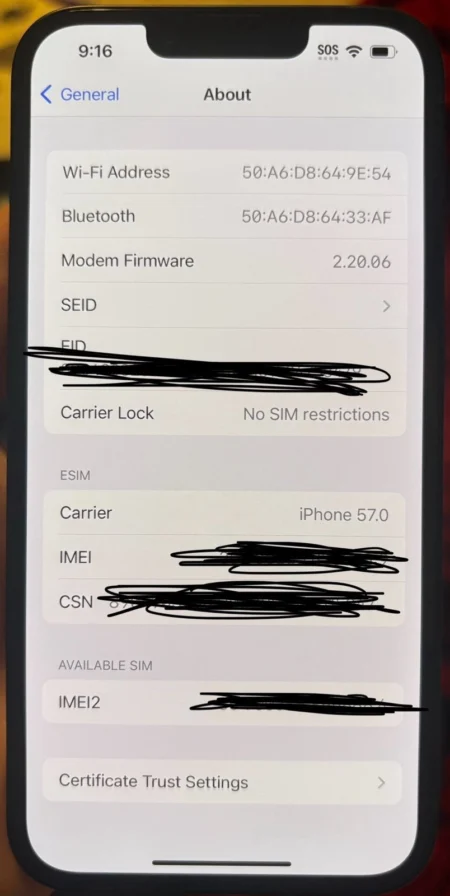 Unlocked iPhone 14 128GB