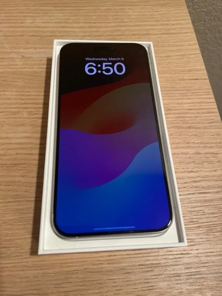 iPhone 15 Pro Max white titanium 256 GB